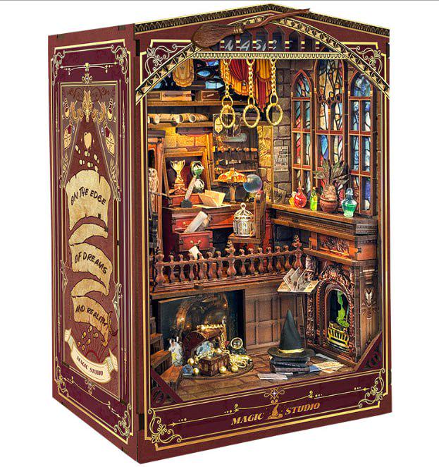 Бук Нук интерьерный конструктор Magic Studio DIY Wooden Book Nook Kit (SQ-54)