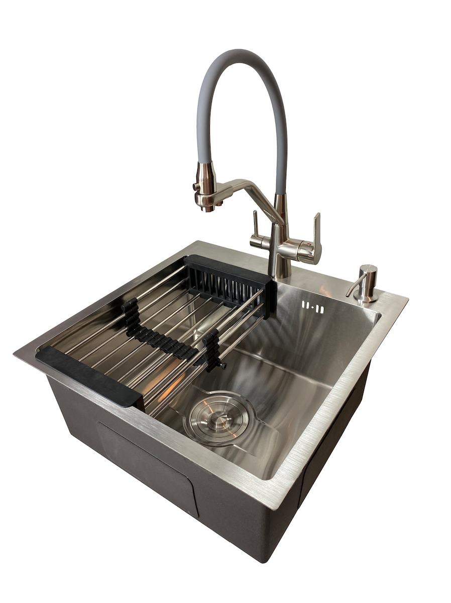 Мойка кухонная Kroner 50x50 см 2,5/0,5 см (72880726)