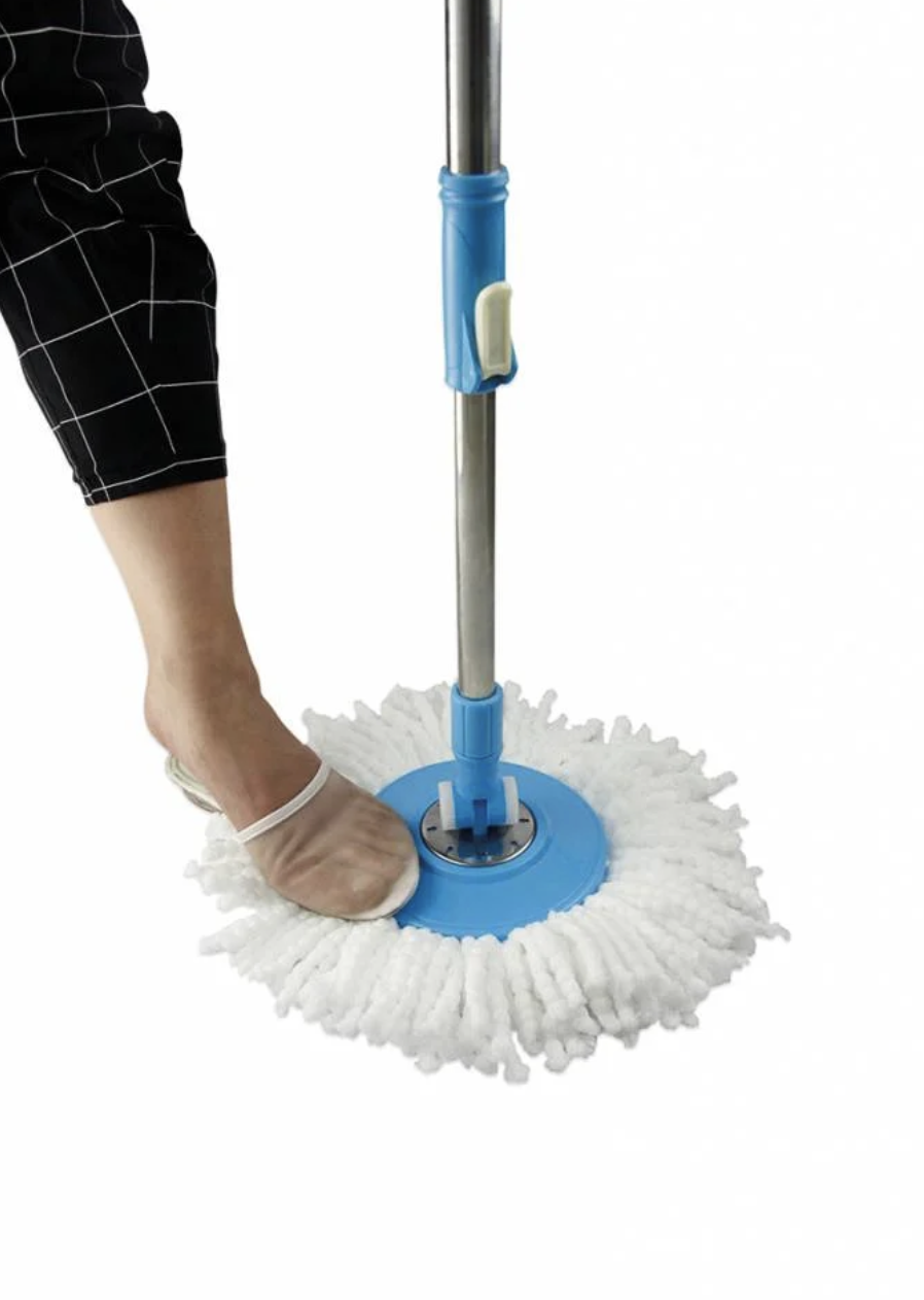 Комплект швабра и ведро Turbo Mop Pro Easy Wring с системой двойной центрифуги полоскания и отжима - фото 2