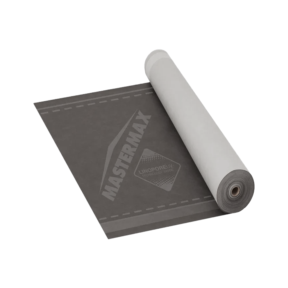 Супердифузійна мембрана Mastermax Premium 150 SA2 150 г/м² 75 м² рулон з самоклеючими стрічками (33546081)