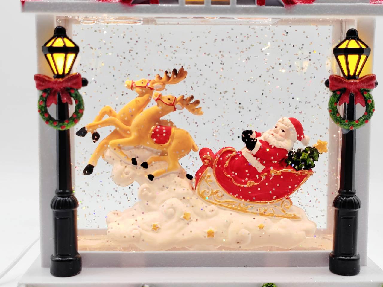 Ліхтар музичний новорічний від батарейок та USB 25 см (26140953) - фото 5 Ліхтар музичний новорічний від батарейок та USB 25 см (26140953) - фото 5