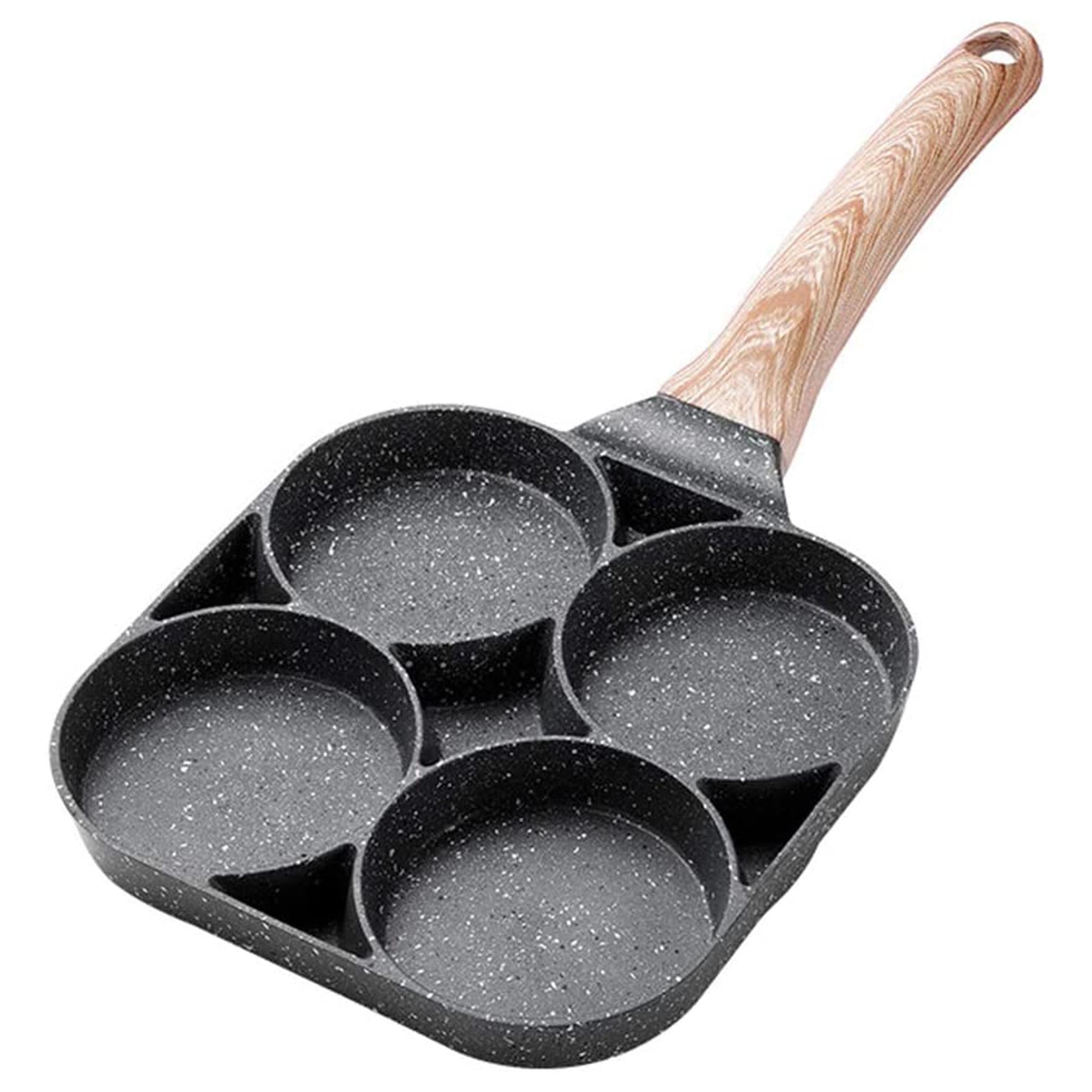 Сковорода антипригарная на 4 отделения с мраморным покрытием Серый (00223)