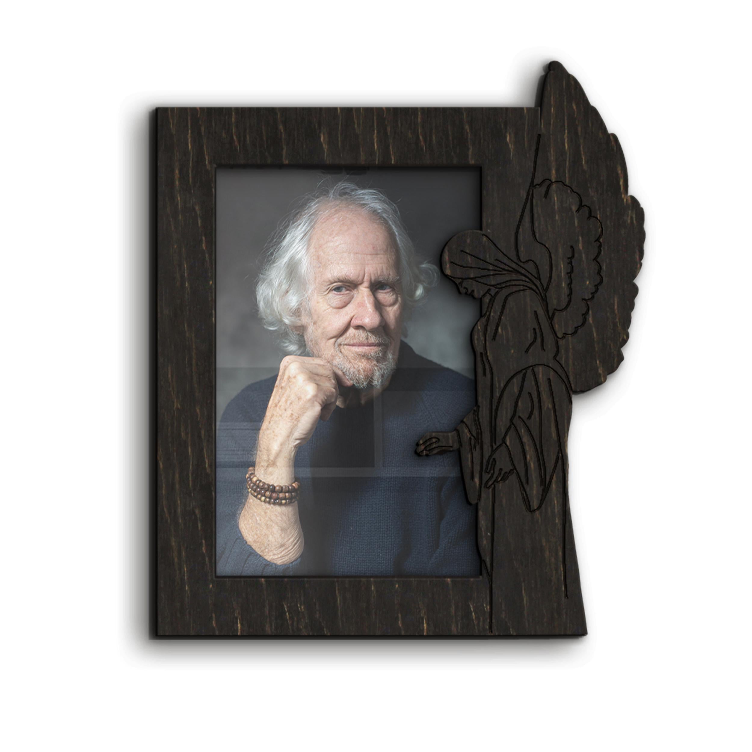 Фоторамка меморіальна The Frame Depot з гравіюванням ангела Чорний (memorial_4x6_frame-4)