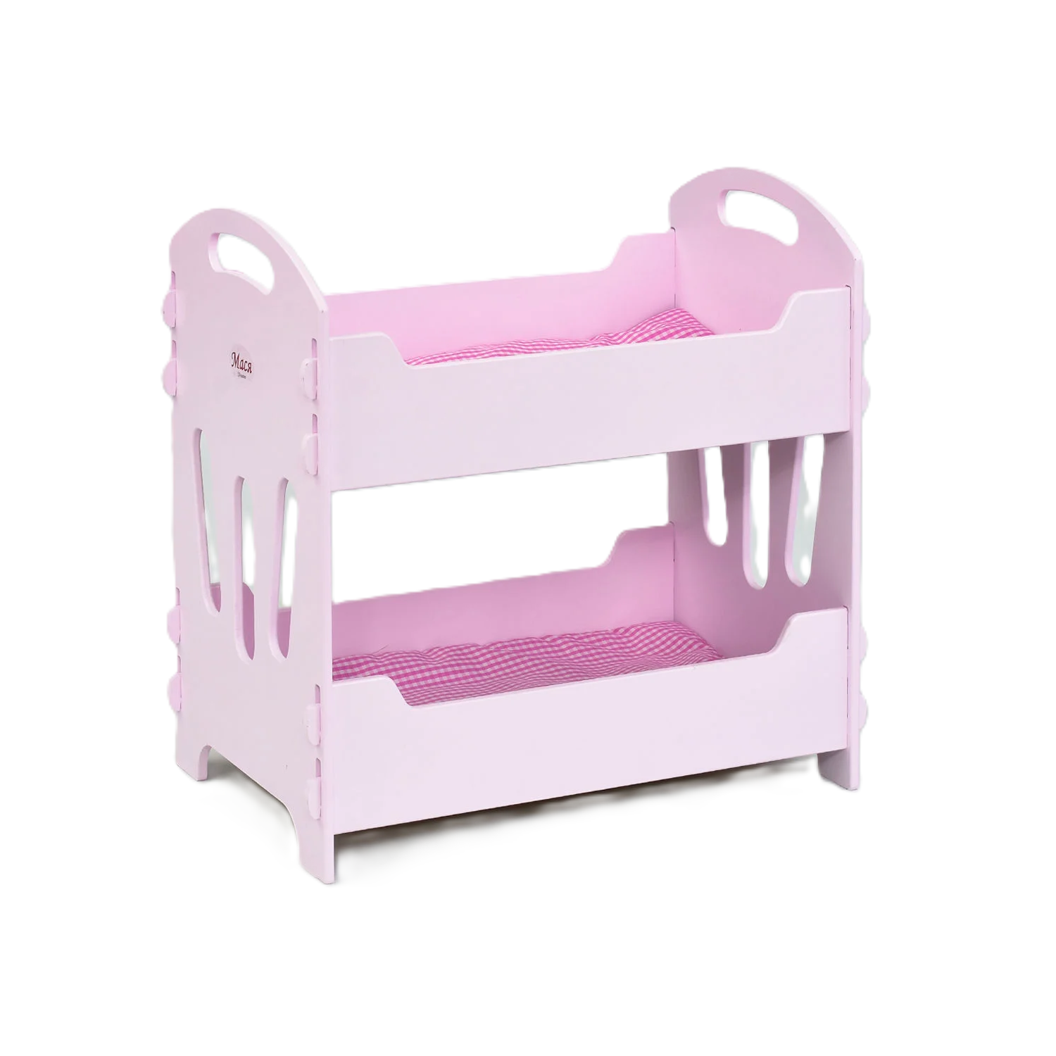 Кровать для кукол Мася 8002/1 двухъярусная Розовый (25917844)
