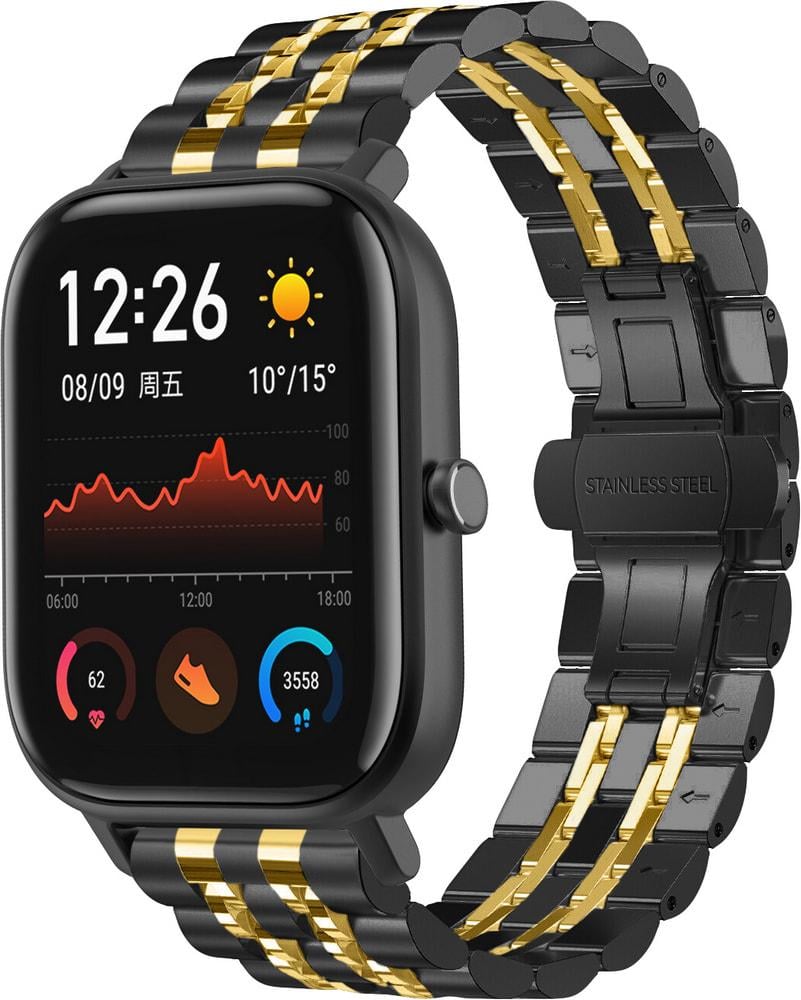 Браслет металевий Spinye Line для Amazfit GTS Black/Gold (29034-02)