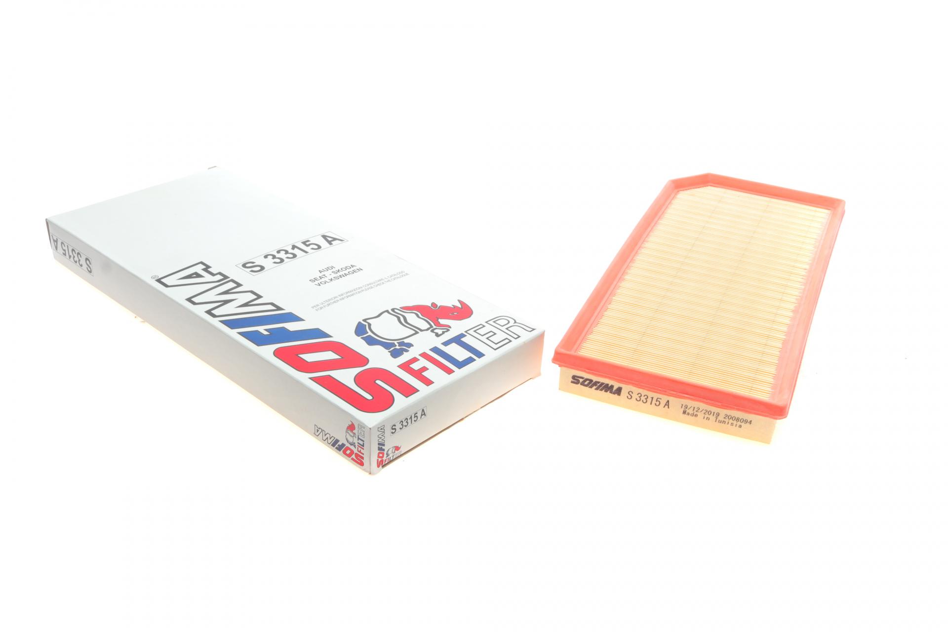 Фільтр повітряний SOFIMA для VW Golf 2,0TFSI 04-09/Jetta/Passat 2,0TFSI 05-10- (S 3315 A)