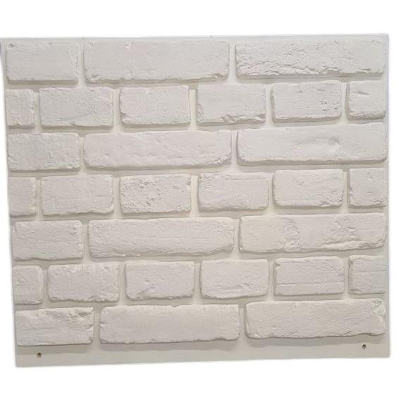 Декоративна плитка гіпсова Старовинна 265x65x15 мм Білий (30833555)