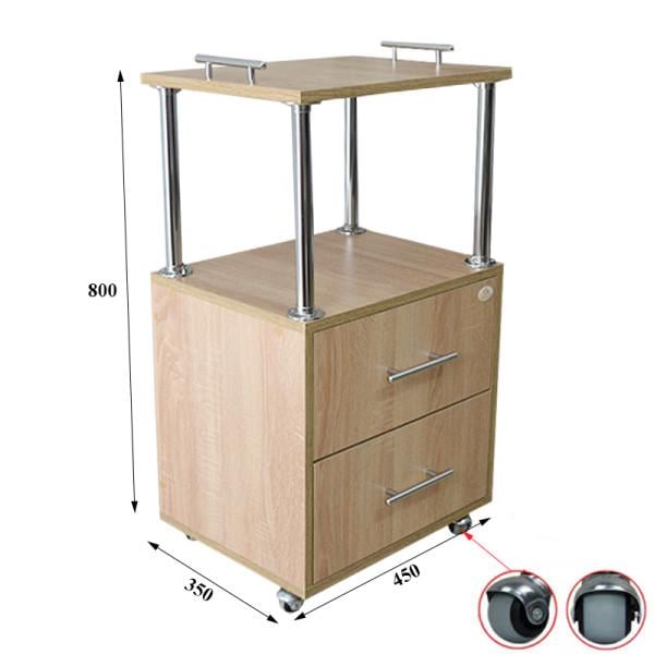 Тележка косметологическая Стандарт 2 Сонома (10130(2)) - фото 2