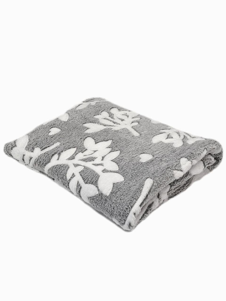 Плед флисовый Colorful Home Белые веточки 180x200 см (1136)