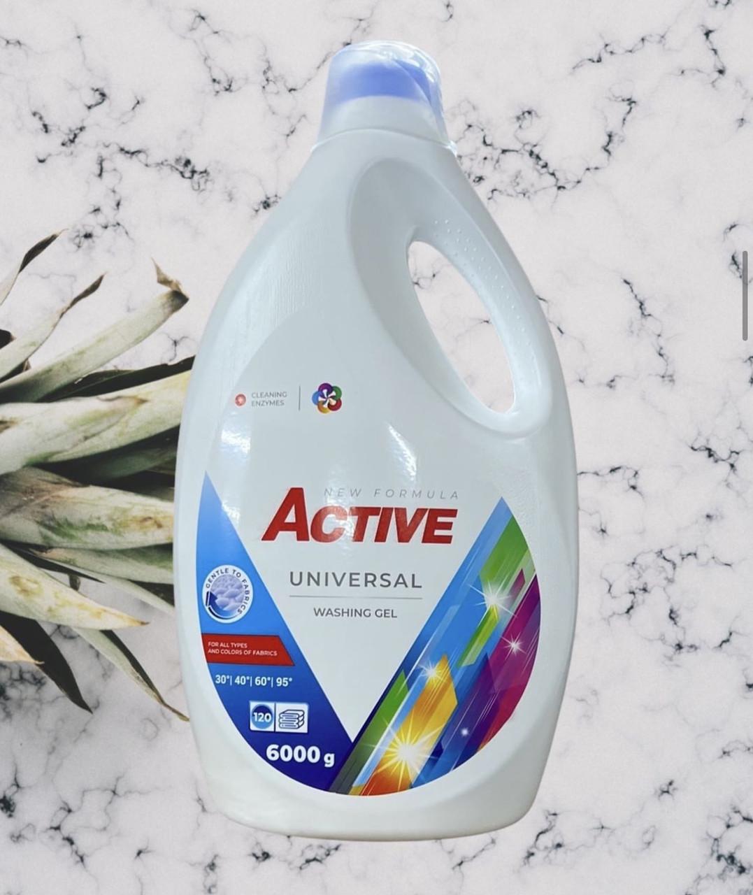 Стиральный порошок жидкий Active универсал 6 л