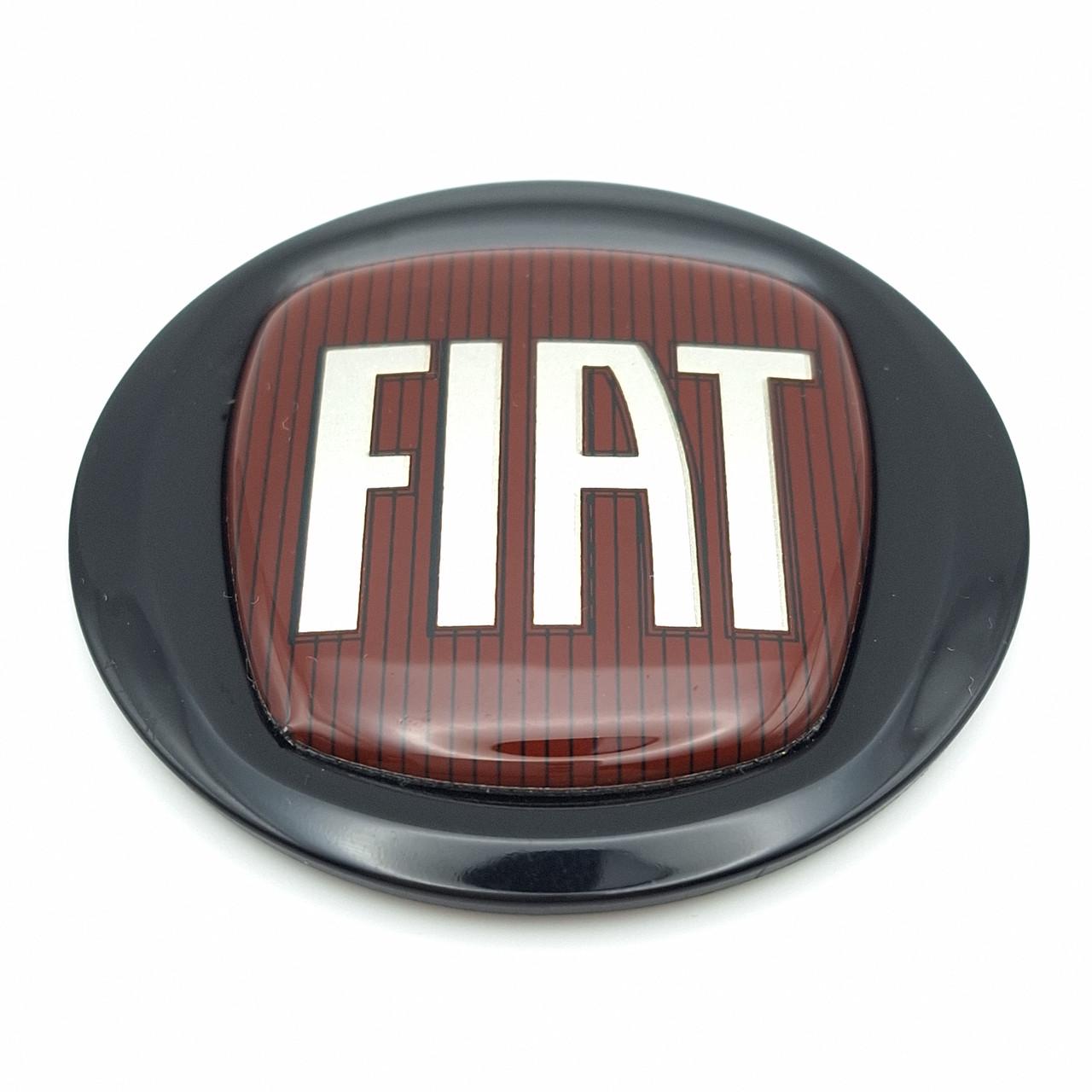 Эмблема руля Fiat 60 мм Черный глянцевый (2471230999)