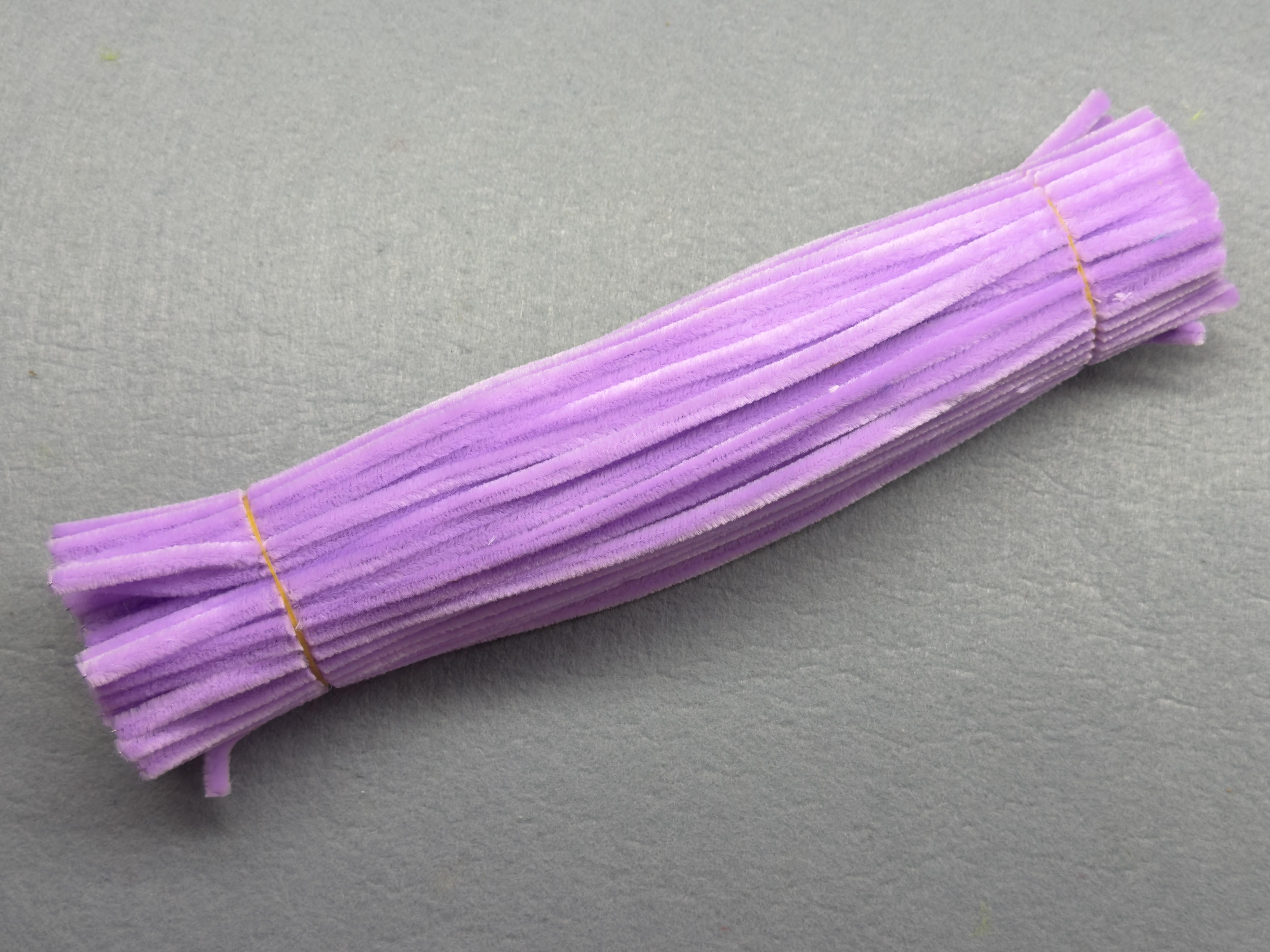 Проволока синельная 1 уп. 90 шт. Яркая лаванда