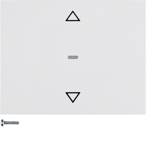Панель лицевая Berker K.1 выключателя для жалюзи Полярная белизна (85241179)
