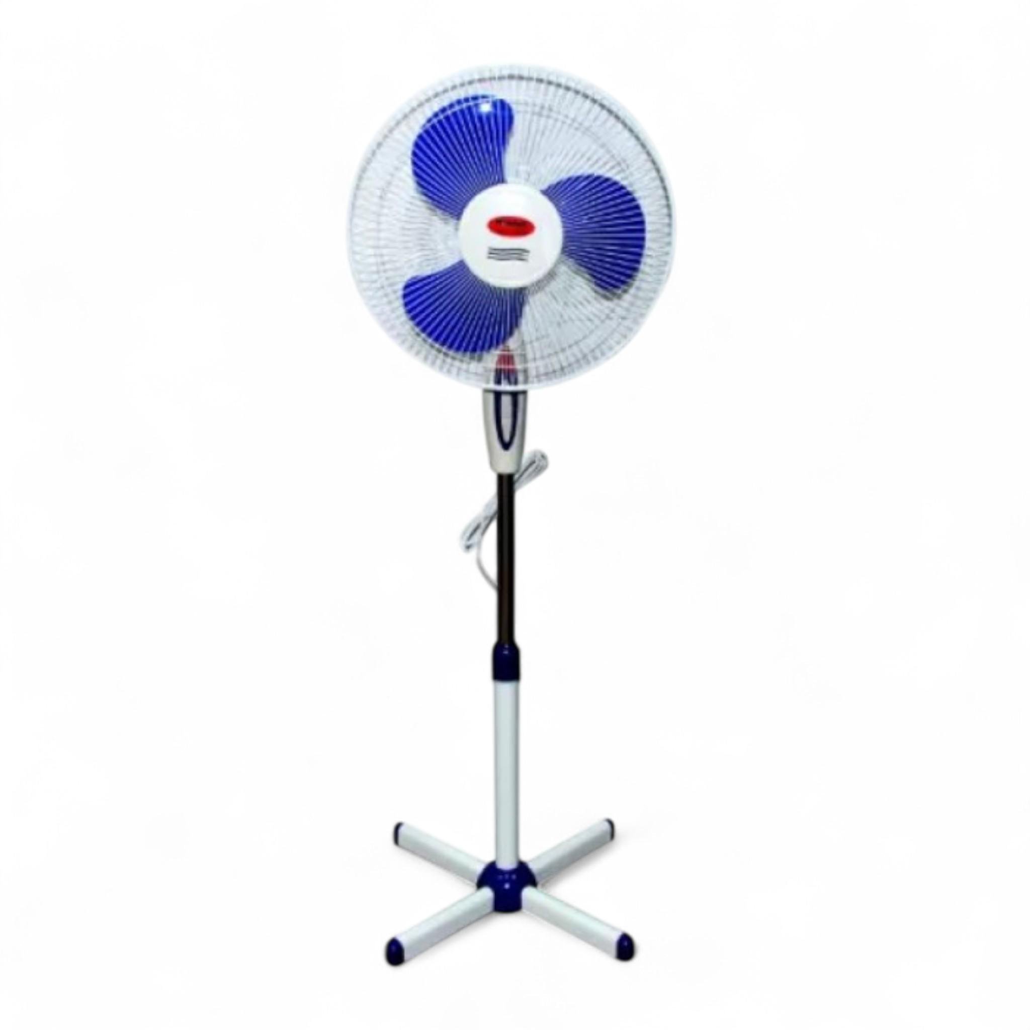 Вентилятор напольный Wimpex WX 1611 100 Вт диаметр лопастей 40 см 3 скорости Бело-синий (WX 1611)