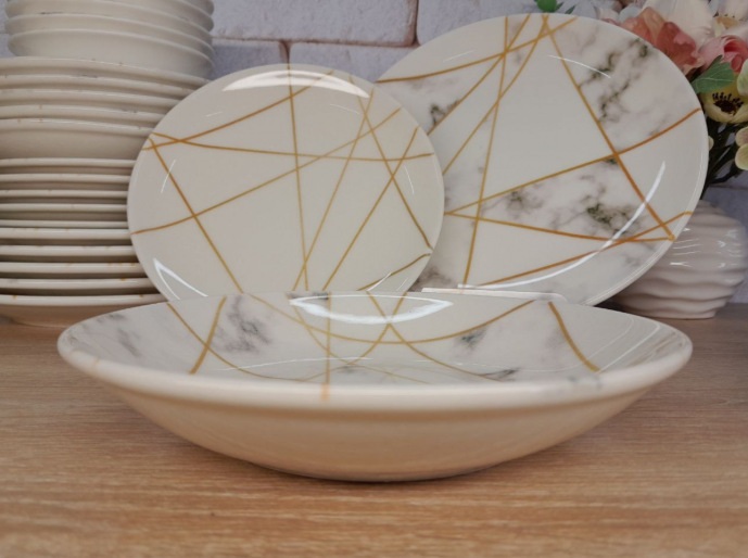 Сервиз столовый OMS TULU фарфор 6 персон 24 шт. (KL24-Wonder) - фото 3 Сервиз столовый OMS TULU фарфор 6 персон 24 шт. (KL24-Wonder) - фото 3