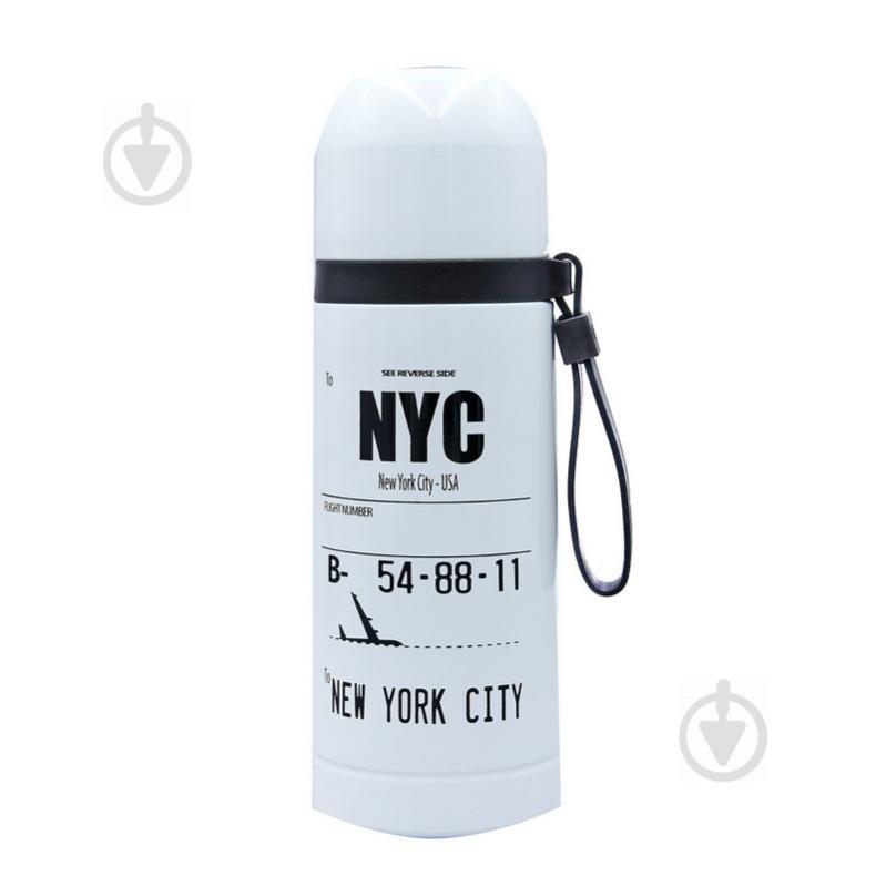 Термос стальной Zelart 350ml LD-BW8033S Белый