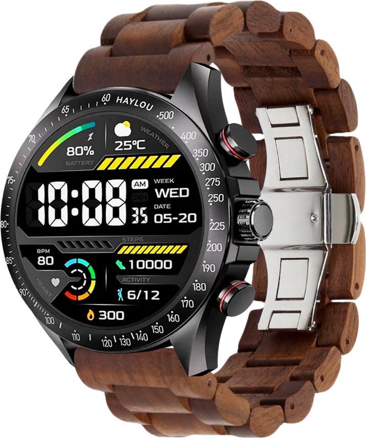 Ремешок деревянный WoodLock для Haylou Solar Pro LS18 Brown (40833-30)
