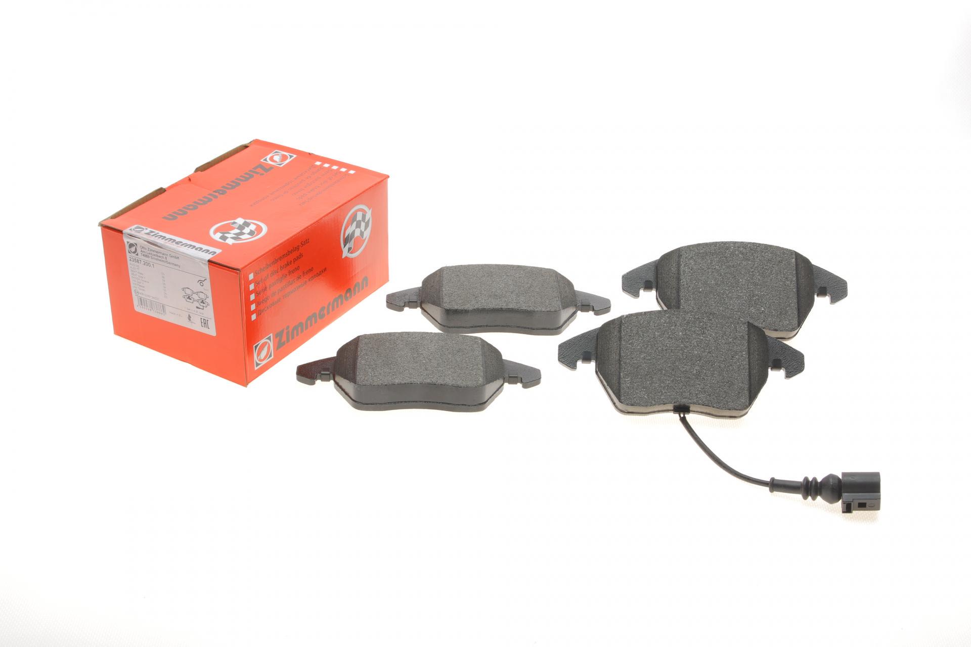 Колодки тормозные передние ZI мм ERMANN 23587.200.1 VW Caddy 03-15 с датчиком Ate-Teves