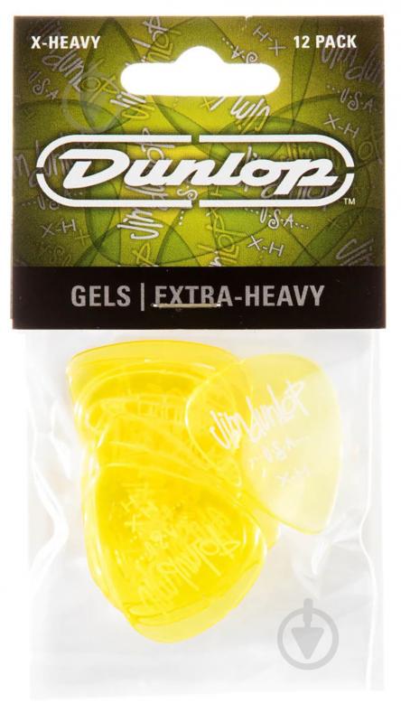 Медіатори Dunlop 486PXH Gels Yellow Extra Heavy Player's Pack (12 шт.)