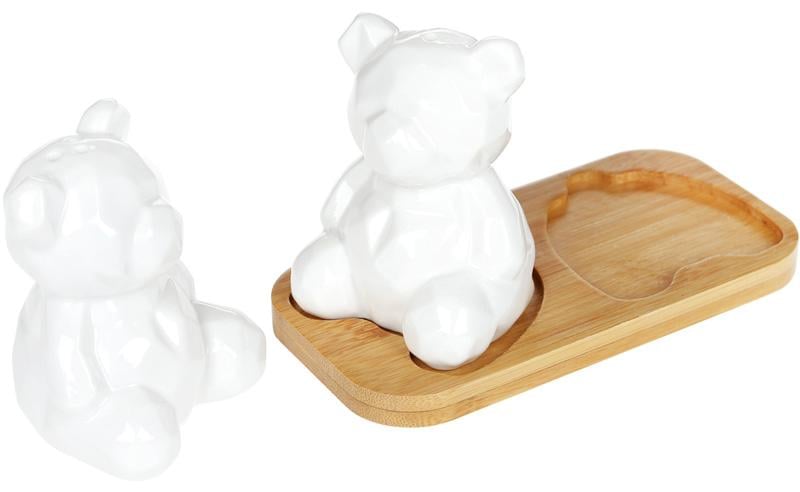 Набір для спецій Nouvelle Home Ведмедики 13,5х7х8,5 см (BD-938-004) - фото 2 Набір для спецій Nouvelle Home Ведмедики 13,5х7х8,5 см (BD-938-004) - фото 2