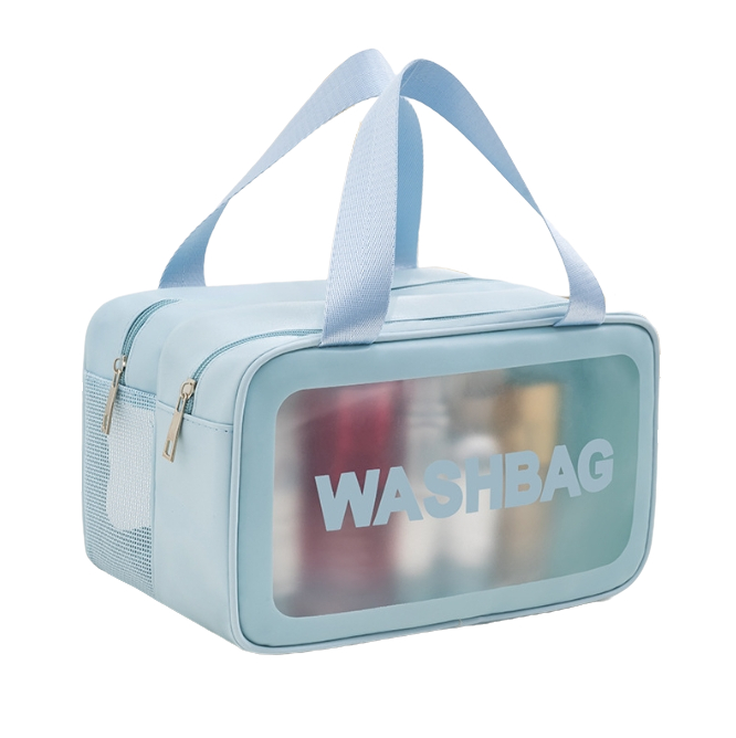Косметичка WASHBAG с ручками 26,5х16х13 см Голубой (ОКД-131-24)