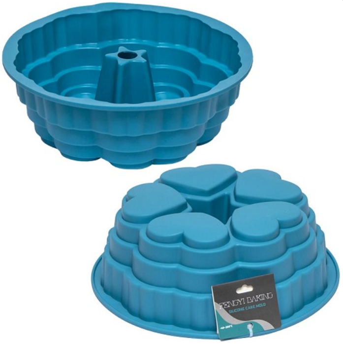 Силіконова форма Кекс Сердечки 23x8,5 см (609) - фото 2