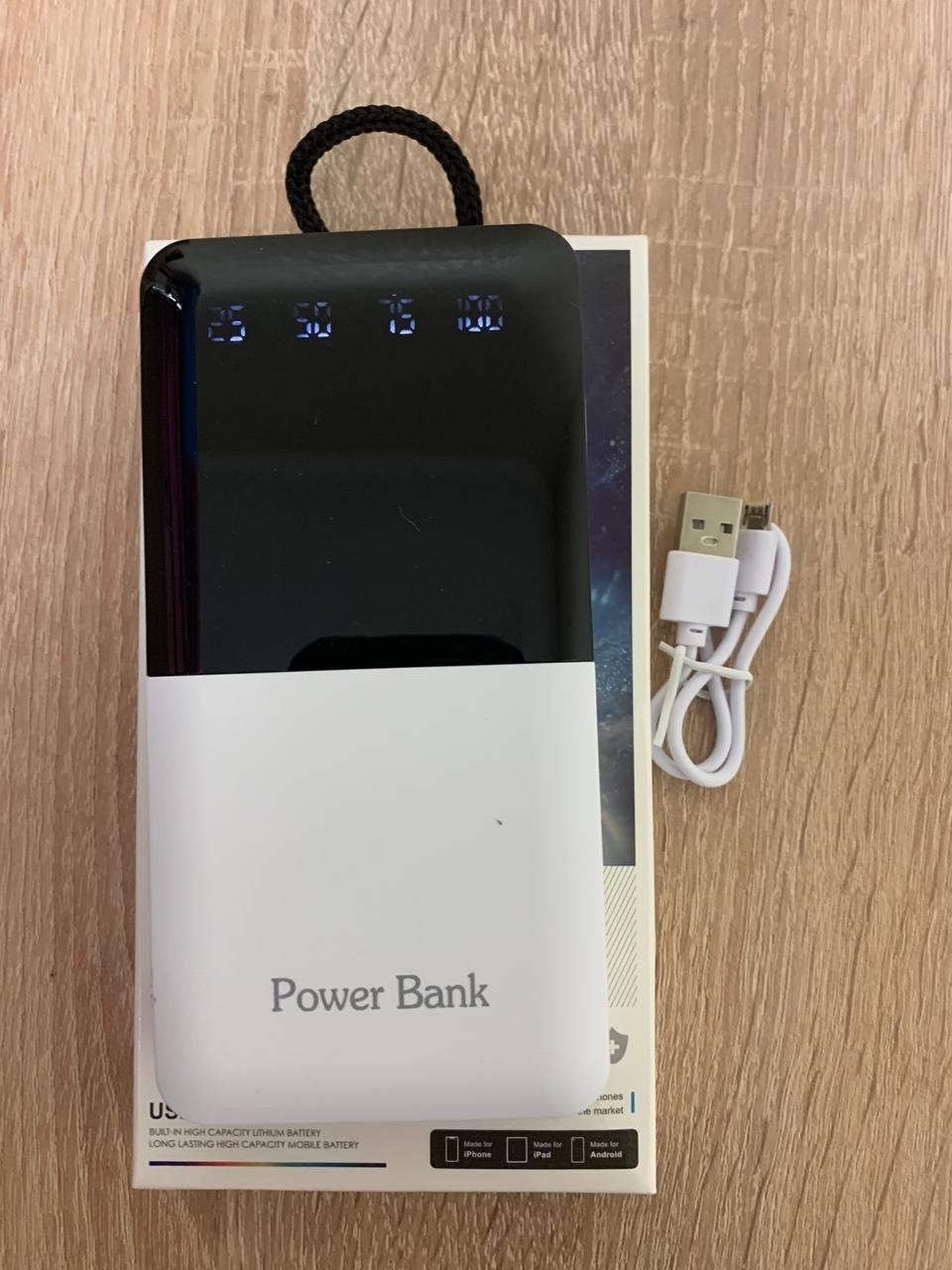 Портативна батарея зовнішня Power Bank 2 USB з індикатором заряду 40000 mAh - фото 5