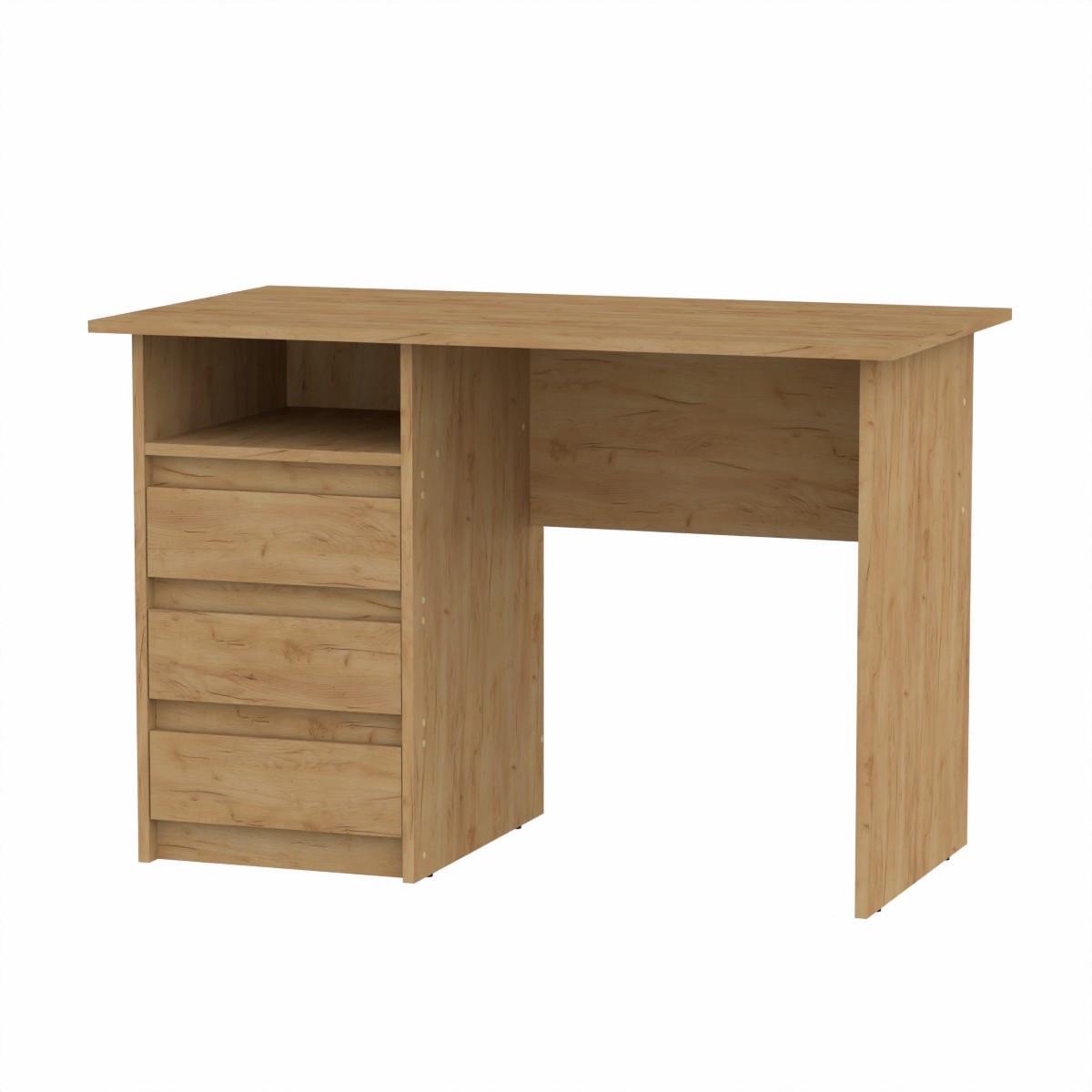 Стол письменный Компанит Декан 110х60х74 см Дуб крафт золотой (25410411)