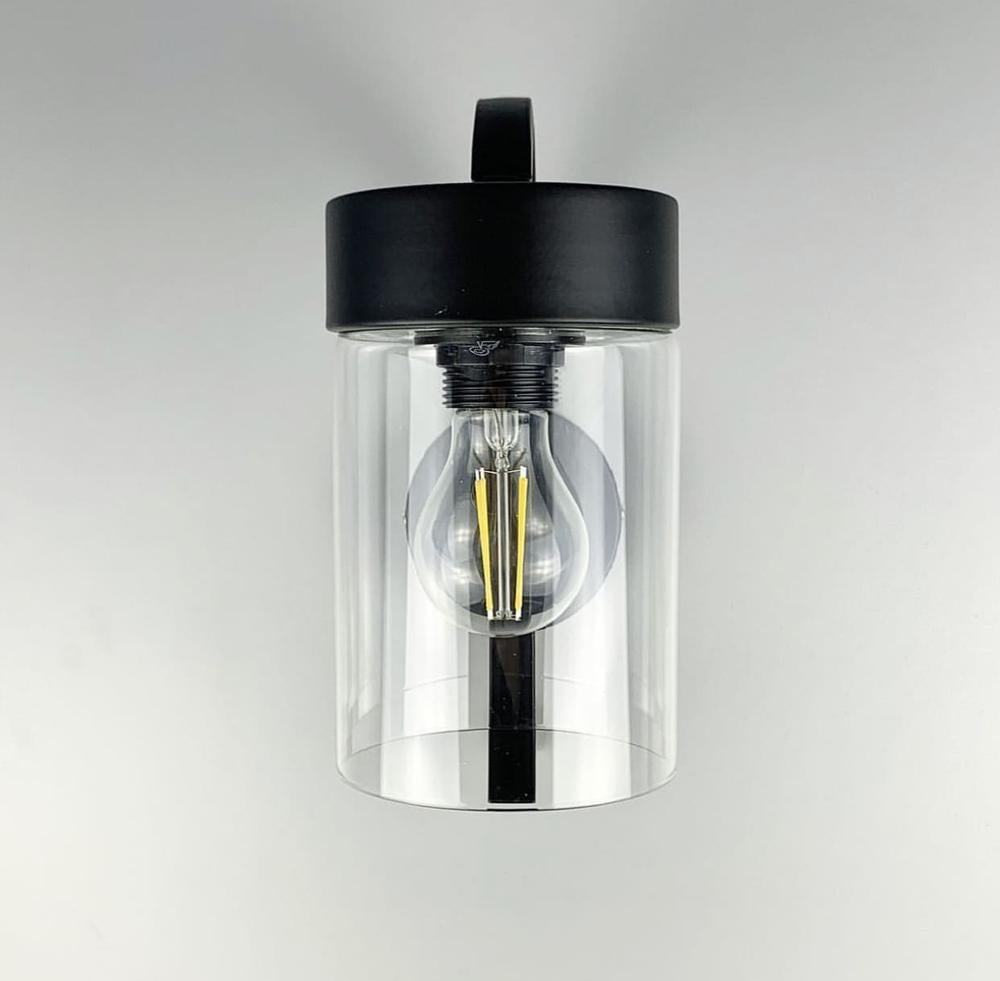 Бра Light House LNF-17464/1W BK+CL Прозрачный/Черный
