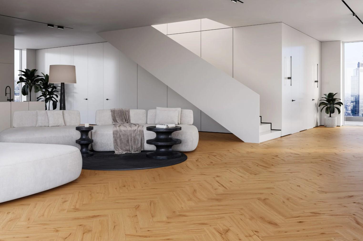 Ламинат виниловый Barlinek SPC LVT Next Step Herringbone DLE+ английская елка с подкладкой Дуб Ginger (29706532) - фото 2 Ламинат виниловый Barlinek SPC LVT Next Step Herringbone DLE+ английская елка с подкладкой Дуб Ginger (29706532) - фото 2