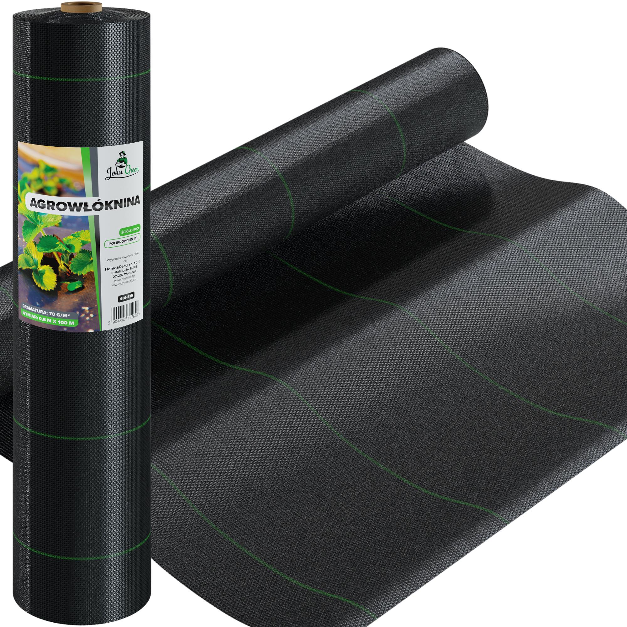 Агротканина JohnGreen захист від бур'янів 70 г/кв. м 0,8х100 м Чорний (SDH315) - фото 2 Агротканина JohnGreen захист від бур'янів 70 г/кв. м 0,8х100 м Чорний (SDH315) - фото 2