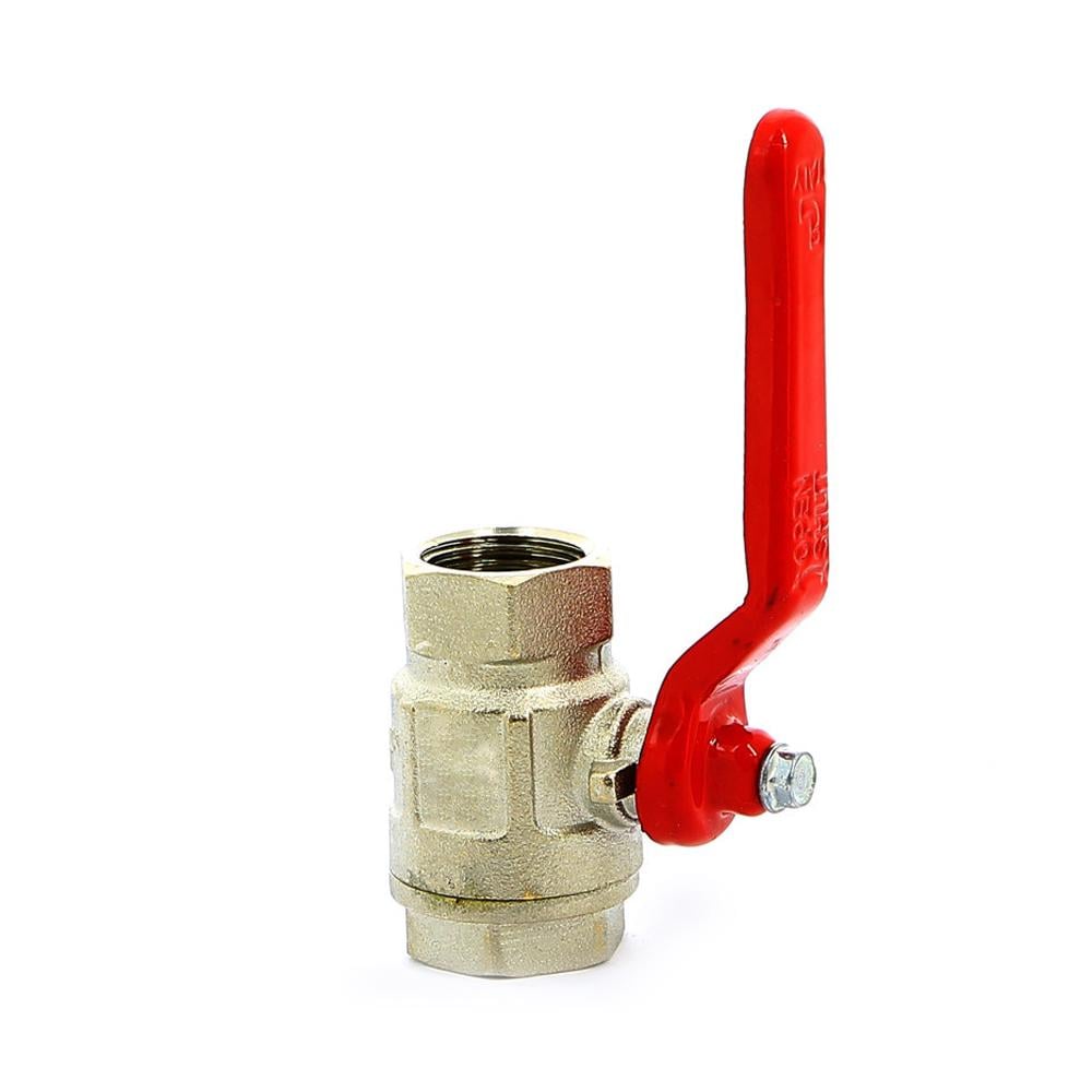 Кран кульовий для води ITAP 1/2" внутрішній-внутрішній Червоний (323508)