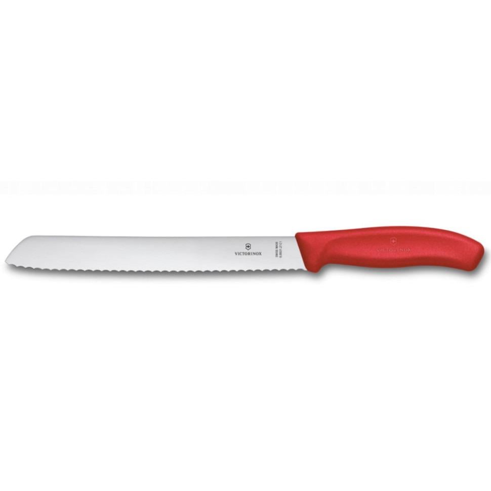 Кухонний ніж для хліба Victorinox Swiss Classic 21 см Red (Vx6.8631.21C1B)