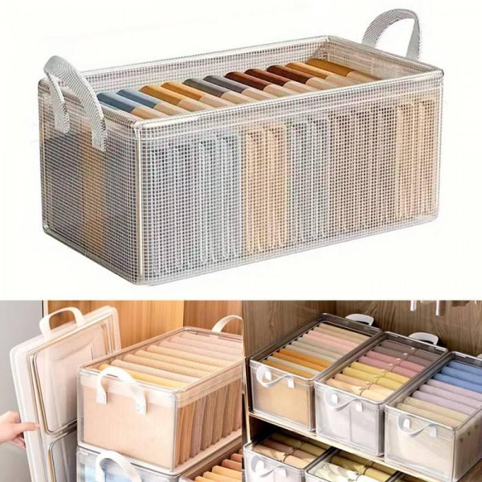 Органайзер для одягу Коробка Storage basket 30х24х16 см (bc6e02db) - фото 3 Органайзер для одягу Коробка Storage basket 30х24х16 см (bc6e02db) - фото 3