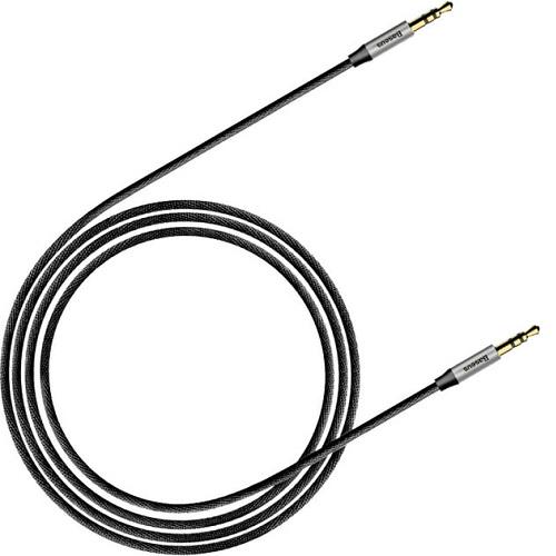 Кабель Baseus CAM30-CS1 Jack 3,5 мм Yiven M30 1,5 м Silver/Black (10183648)