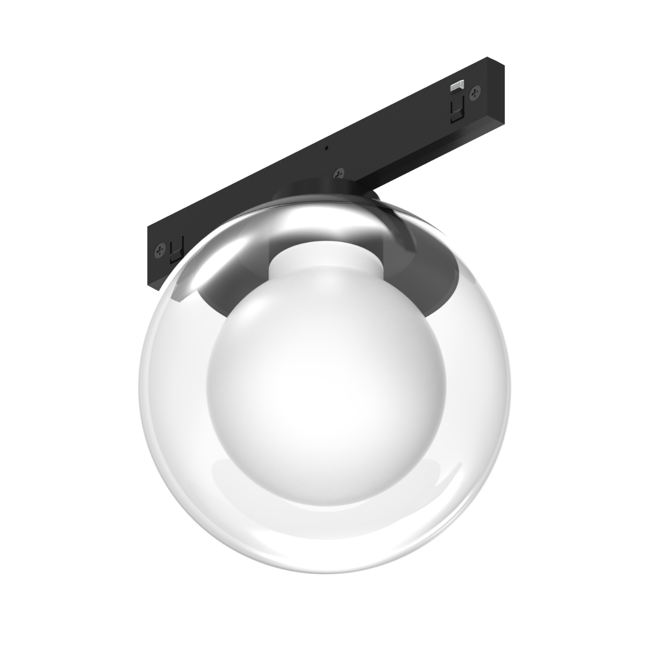 Світильник магнітний трековий MERALLI GLAS BALL 6W 3000K/6000K регульована WIFI 2,4G TUYA Білий (TRVBGB006)