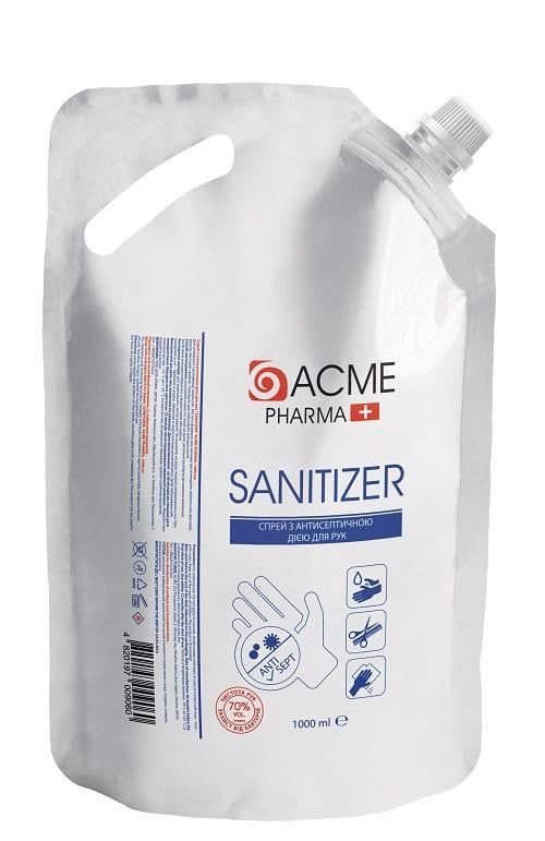 Спрей з антисептичною дією для рук Sanitizer Acme Pharma 1000 мл (009060)