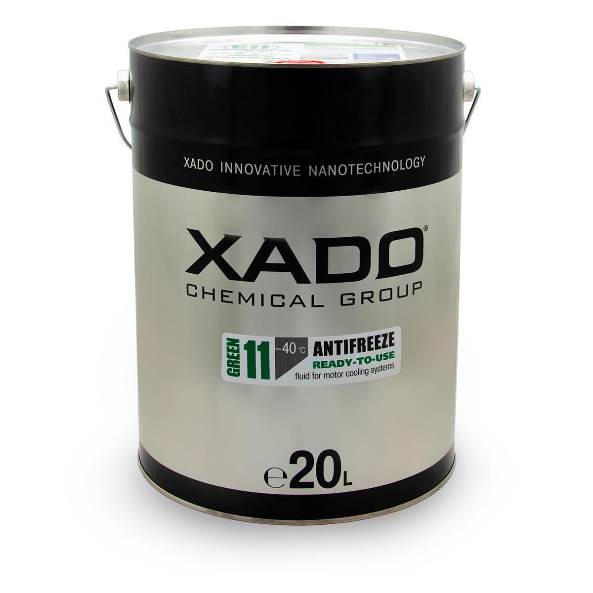 Антифриз для двигателя XADO Antifreeze Green 11 -40⁰С 20 л