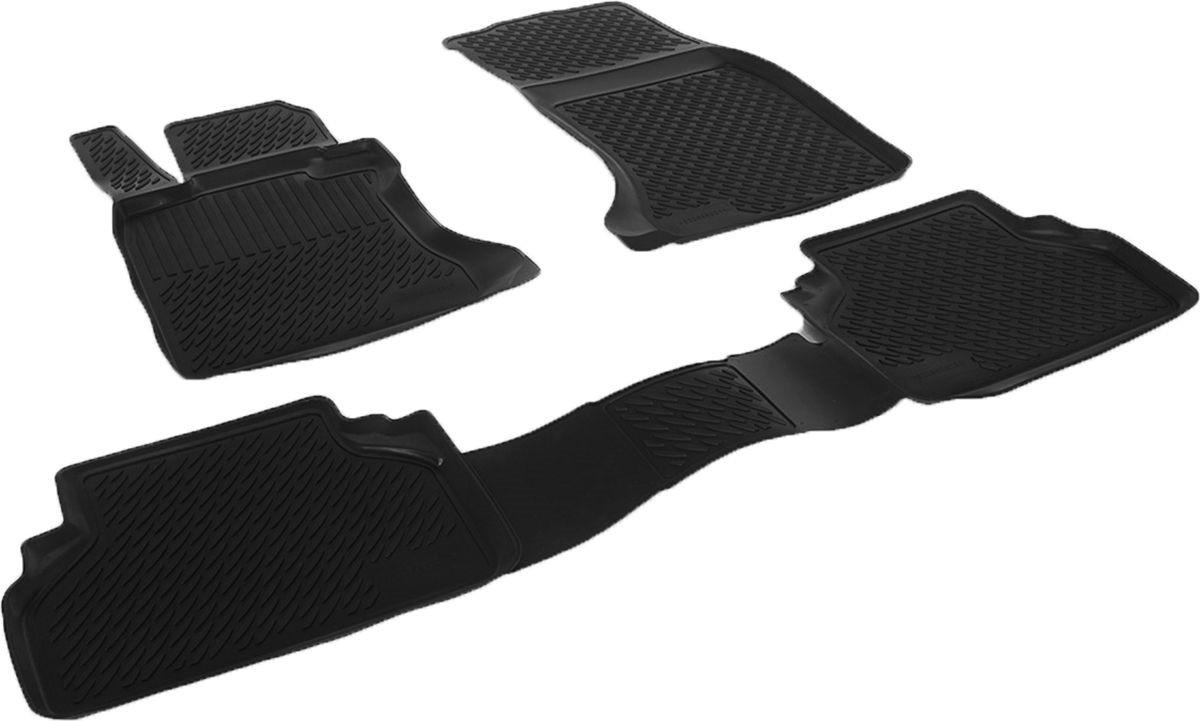 Коврики L.Locker в салон BMW 5 серия sd 03- 4 шт. Серый (229050201)