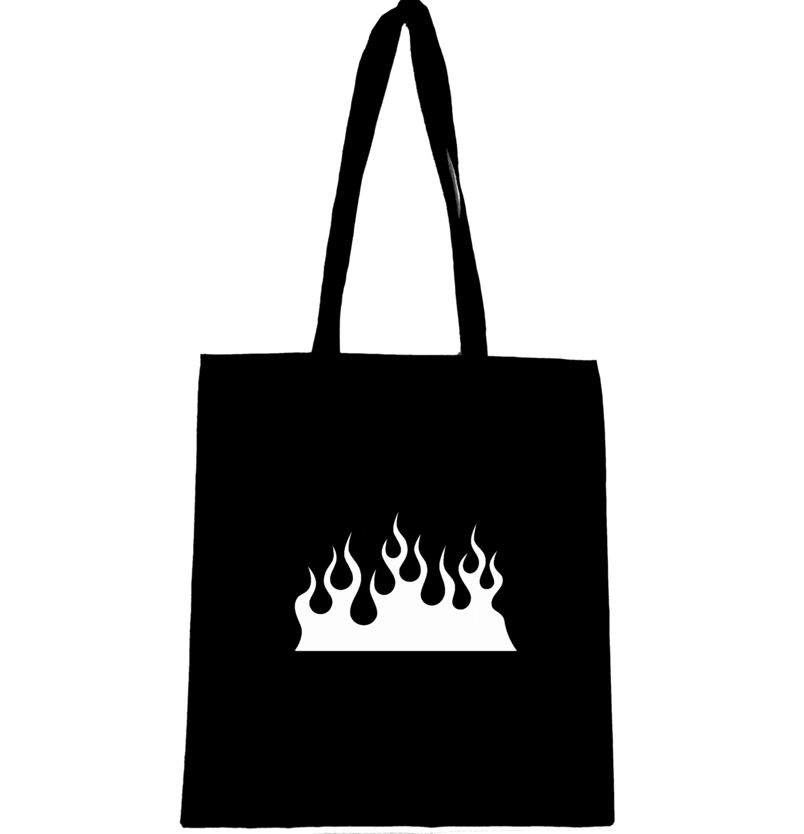 Шоппер с принтом Огонь