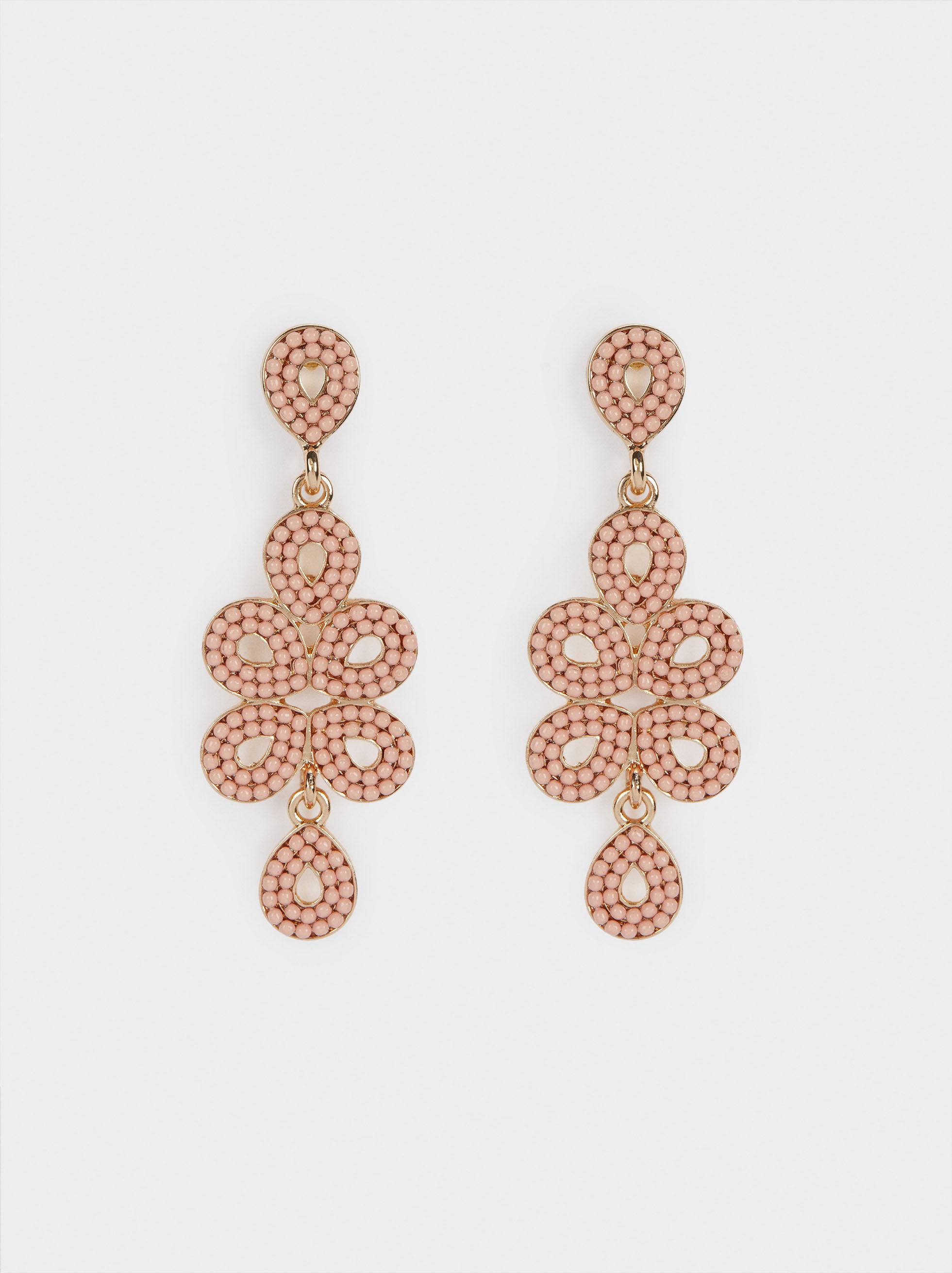 Жіночі сережки Parfois 169628 ONE Рожевий