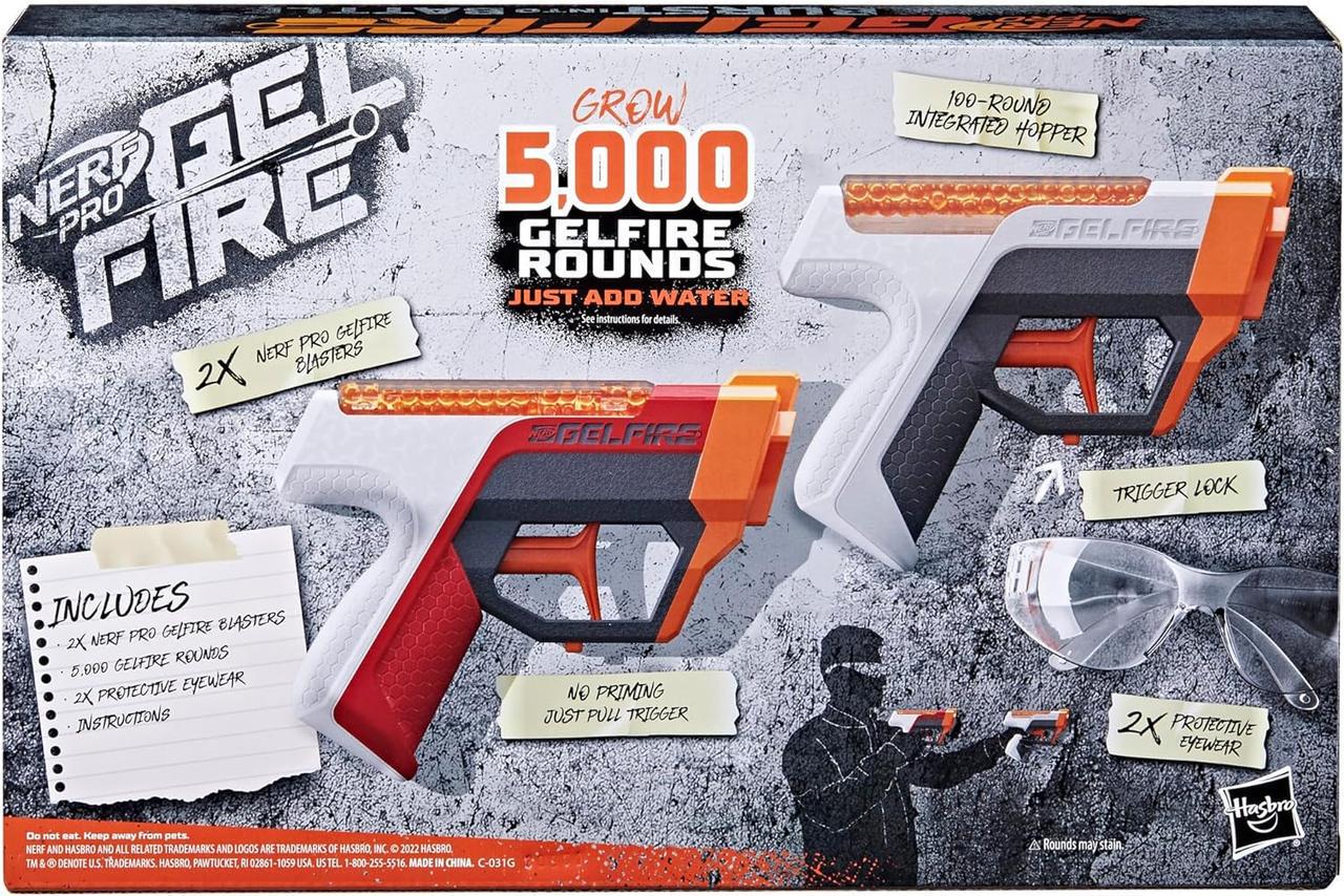 Набор бластеров Nerf Pro Gelfire Dual Wield Pack - фото 4