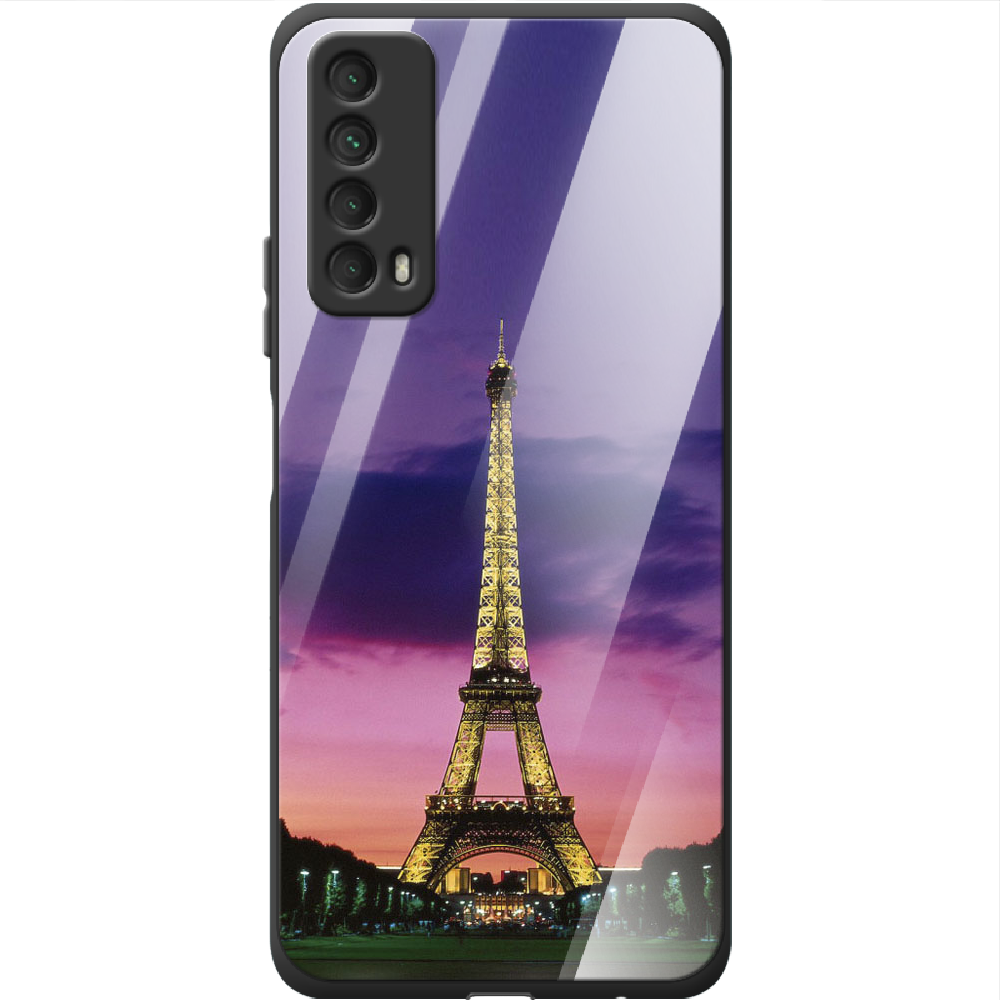 Чохол Boxface Huawei P Smart 2021 Опівночі в Парижі Чорний силікон зі склом (41133-up964-41802)