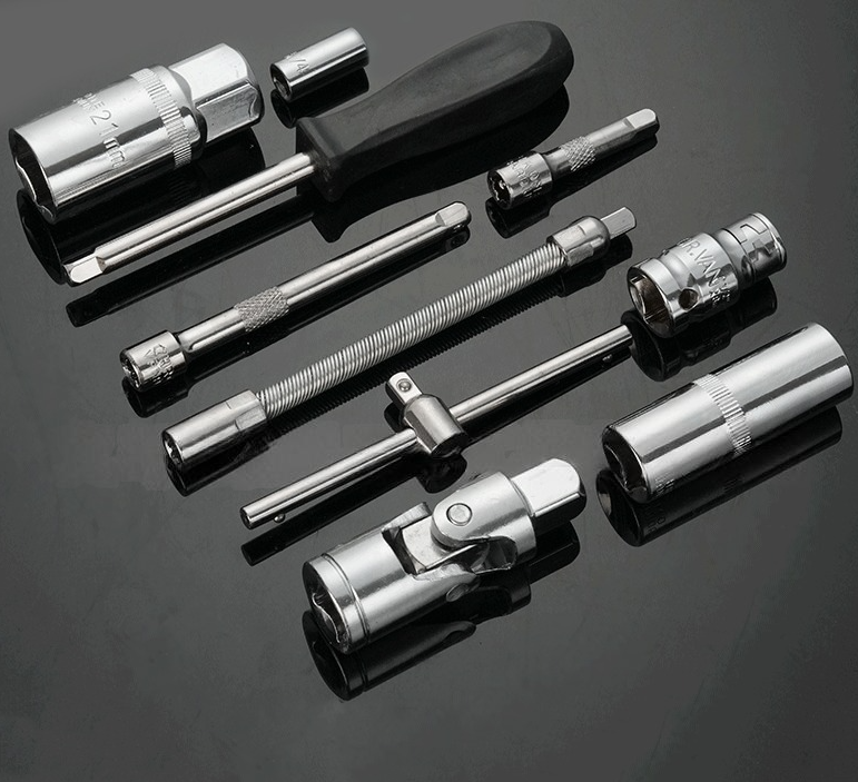 Набір інструментів на 151 предмет з тріскачкою ключами та насадками в кейсі - фото 5