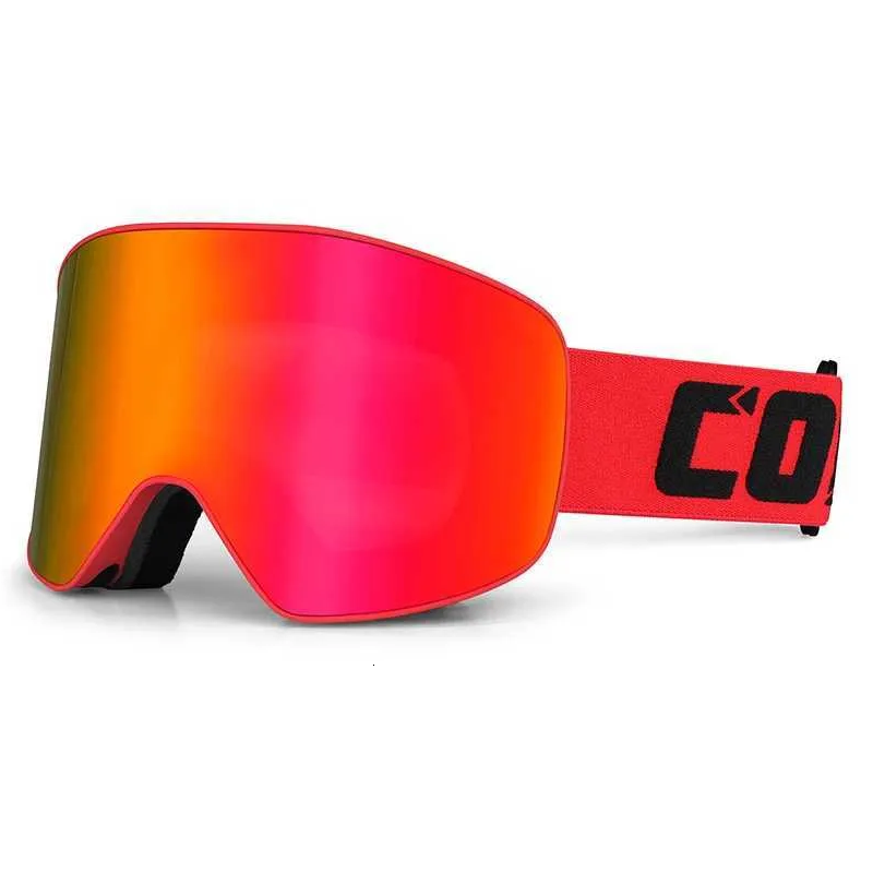 Маска гірськолижна Copozz GOG-2919 Anti-Fog Ski Unisex магнітна захист від ультрафіолету Red (60606)