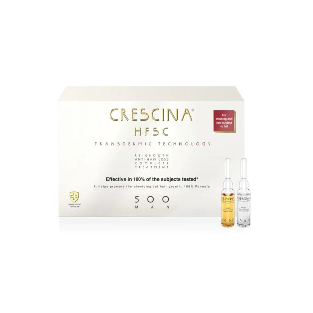 Засіб для росту та проти випадіння волосся для чоловіків Crescina HFSC Transdermic Complete Treatment 500 20х3,5 мл