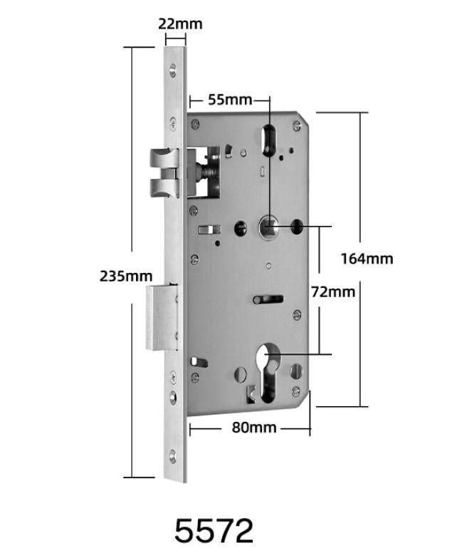 Розумний дверний біометричний замок SEVEN LOCK SL-7767BF Black (SL7767BFb) - фото 7