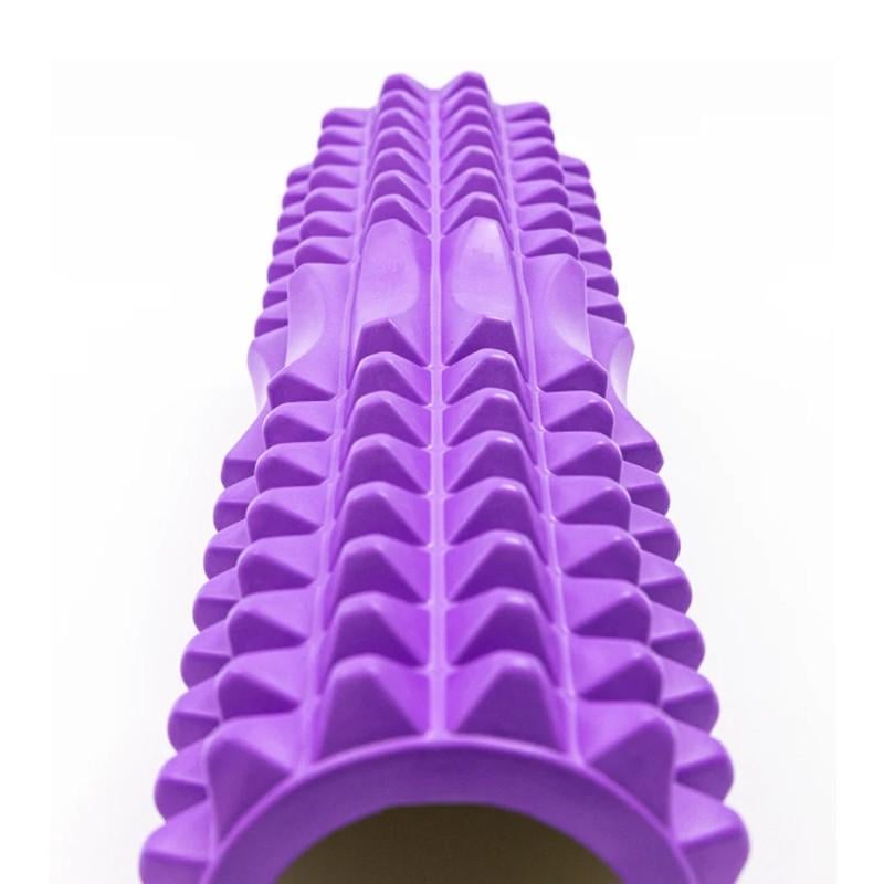 Массажер рулон Feel Fit для йоги 45х13 см Фиолетовый - фото 2