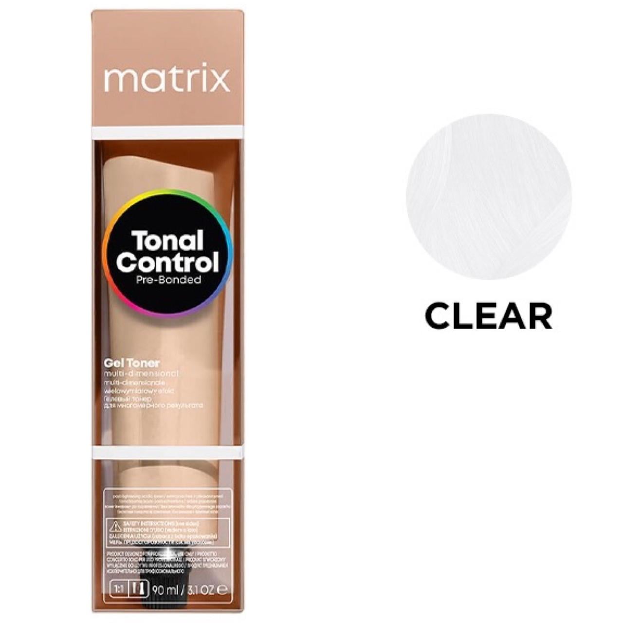 Тонер-краска гелевый на кислотной основе Matrix Tonal Control Pre-Bonded Acidic Gel Toner CLEAR Прозрачный 90 мл