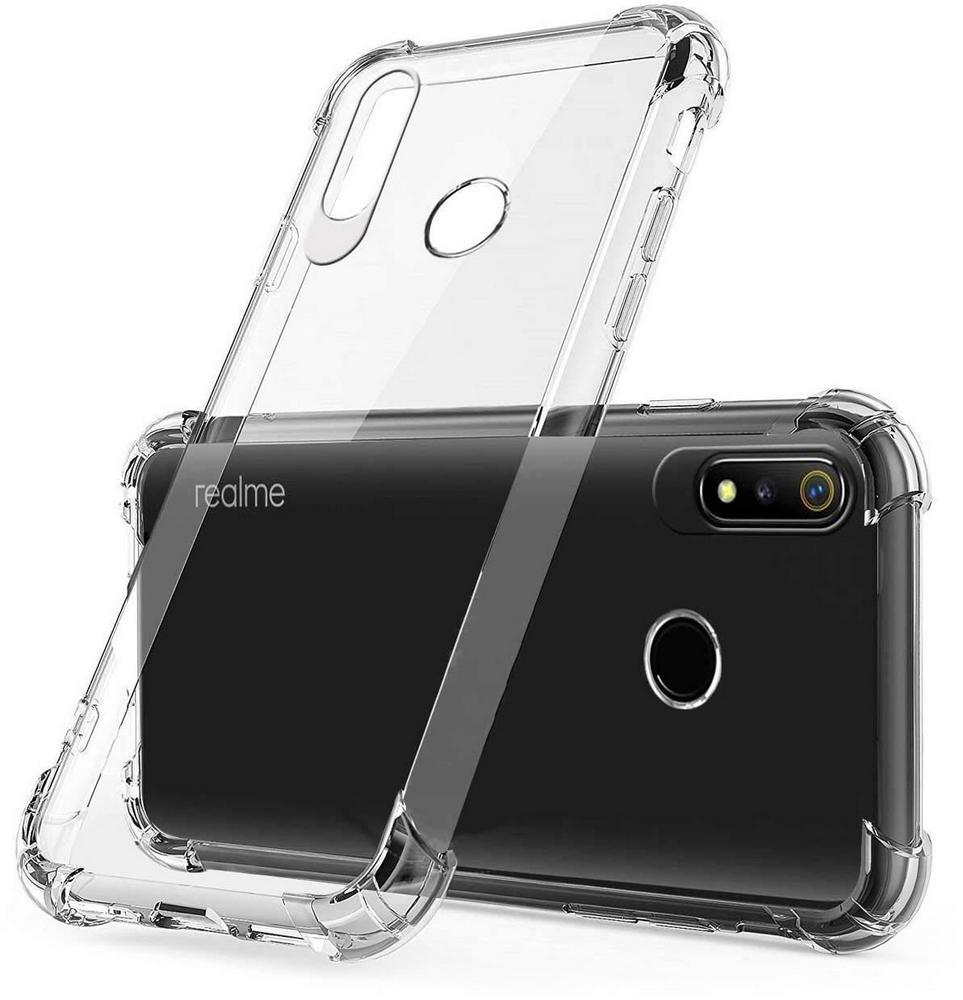 Прозрачный чехол UltraAir OneCam для Realme 3 (усиленный углами) (12887)